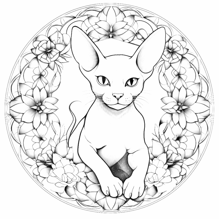 Mandala de gatos