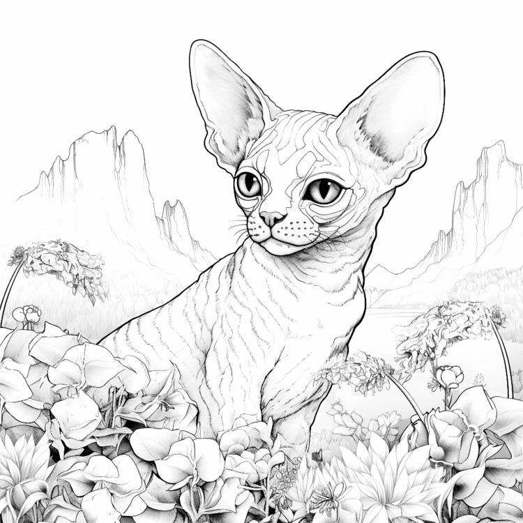 Dibujo para colorear Gato travieso
