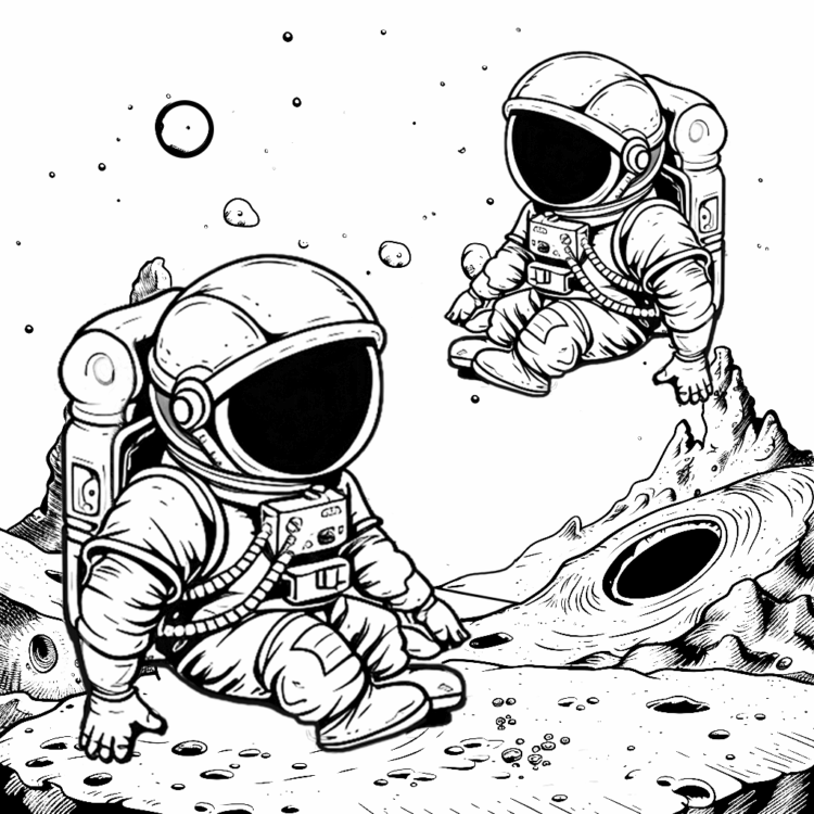 Dibujo para colorear Universo A