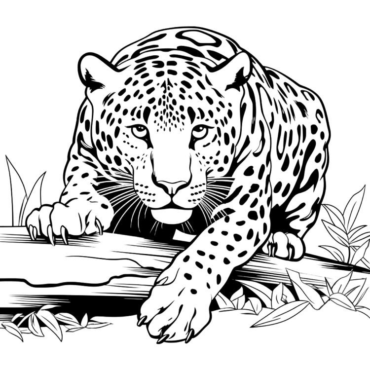 Ausmalbild Jaguar