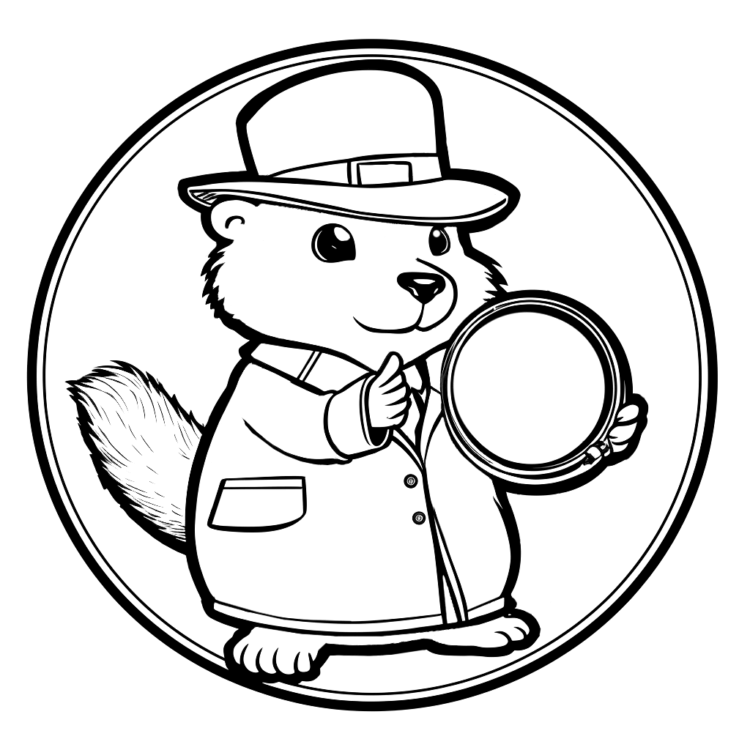 Coloring picture otter