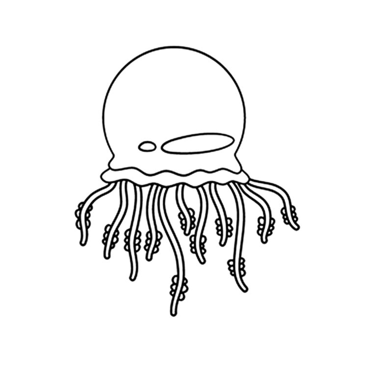 Dibujo para colorear Medusa bailarina