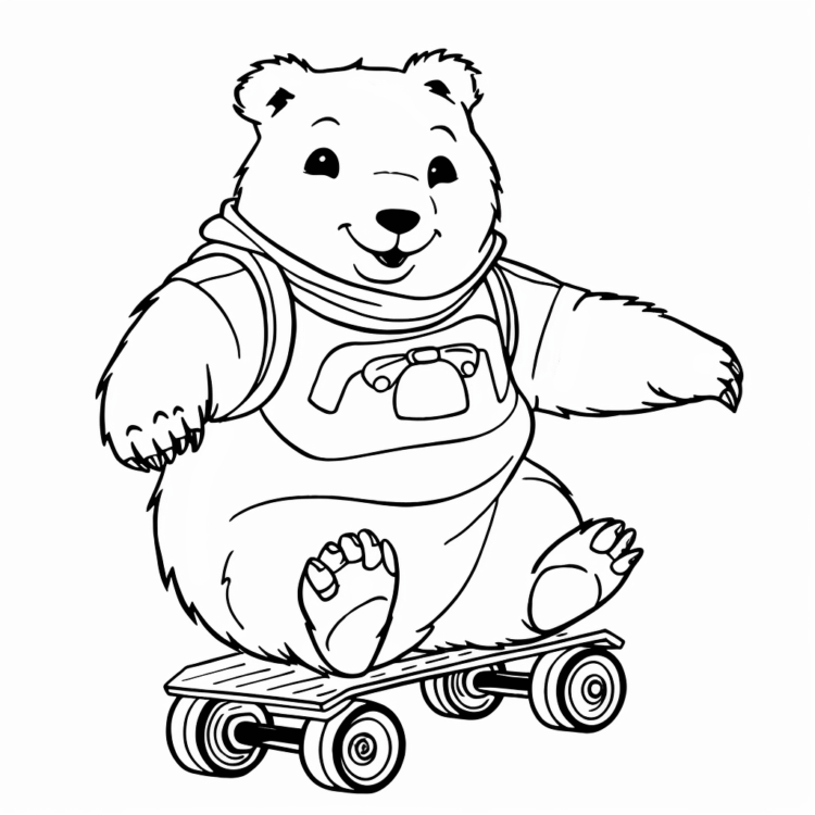 Ausmalbild Wombat