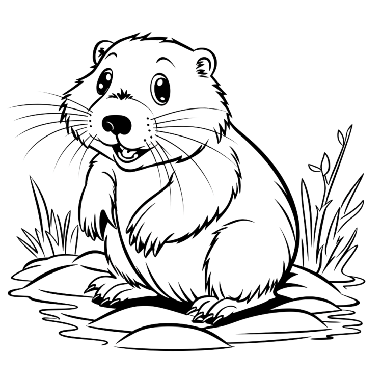 Dibujos para colorear de Castor para imprimir