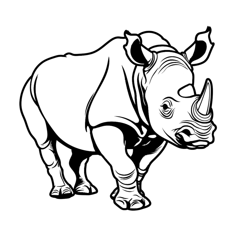 Nashorn Malvorlagen