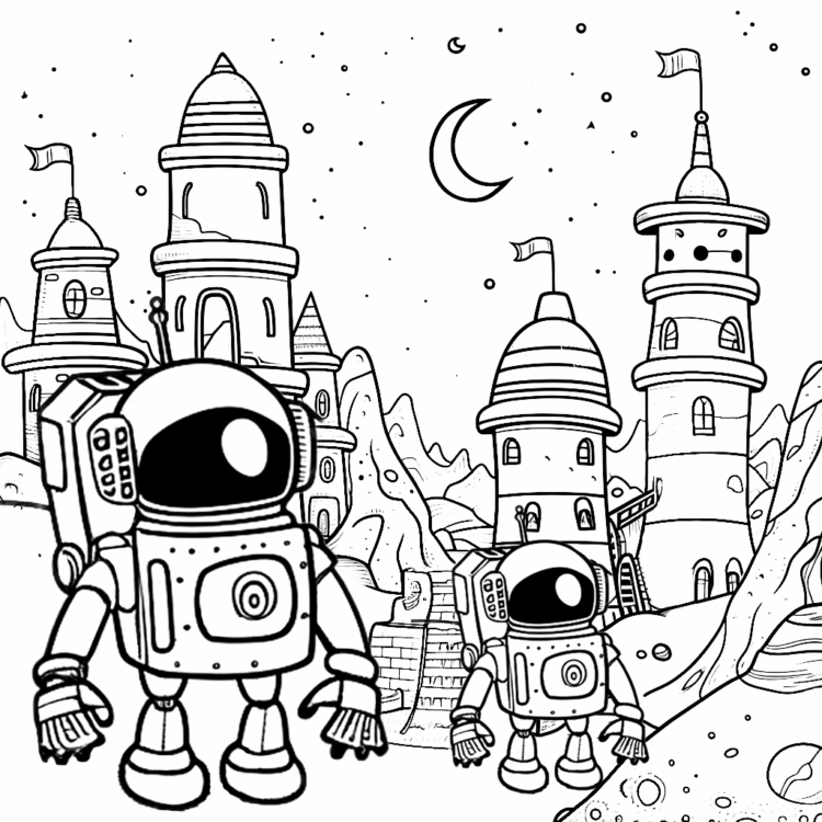 Dibujos para colorear de Espacio para imprimir