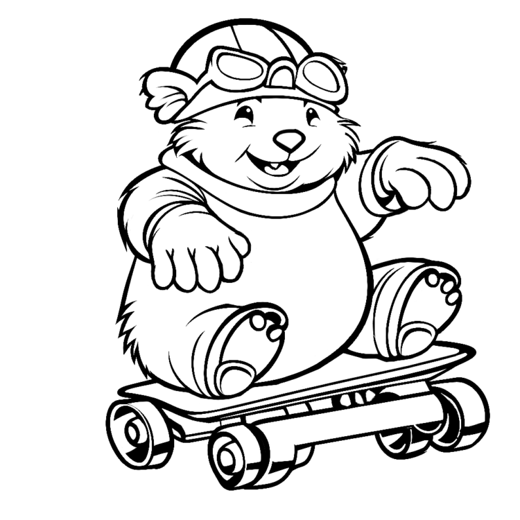 Wombat Malvorlage