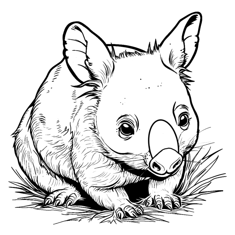Wombat Malvorlagen