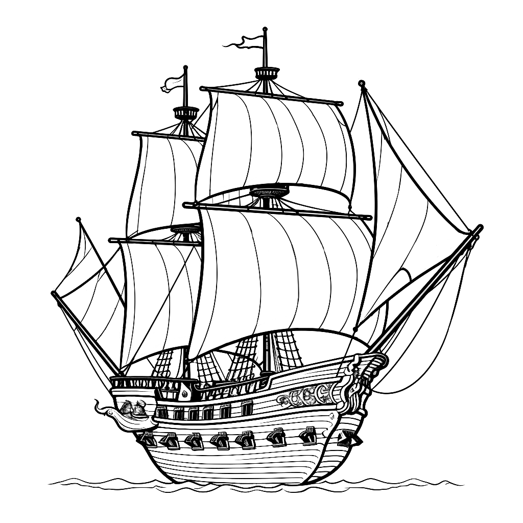 Schiffe Ausmalbilder kostenlos herunterladen - Mal-O-Mat