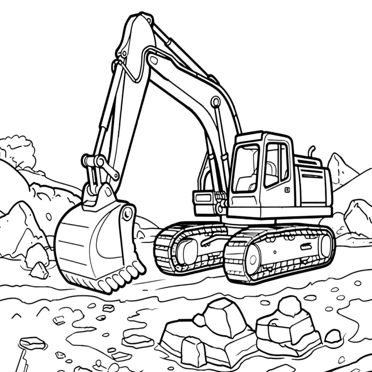Dibujo para colorear héroe de la construcción
