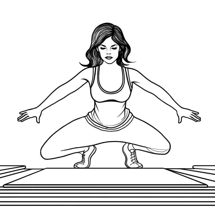 Dibujo para colorear relajación yoga