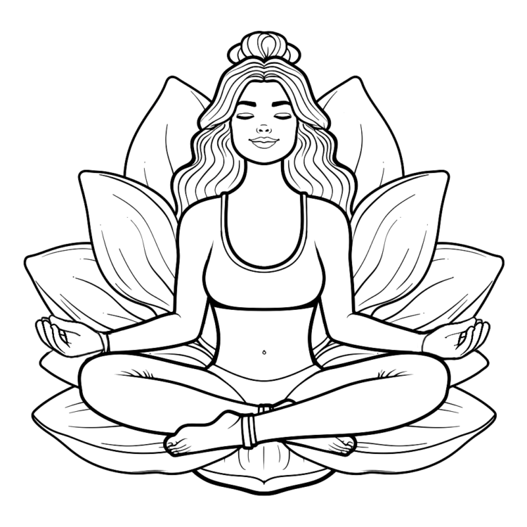 Coloring picture moments of serenity