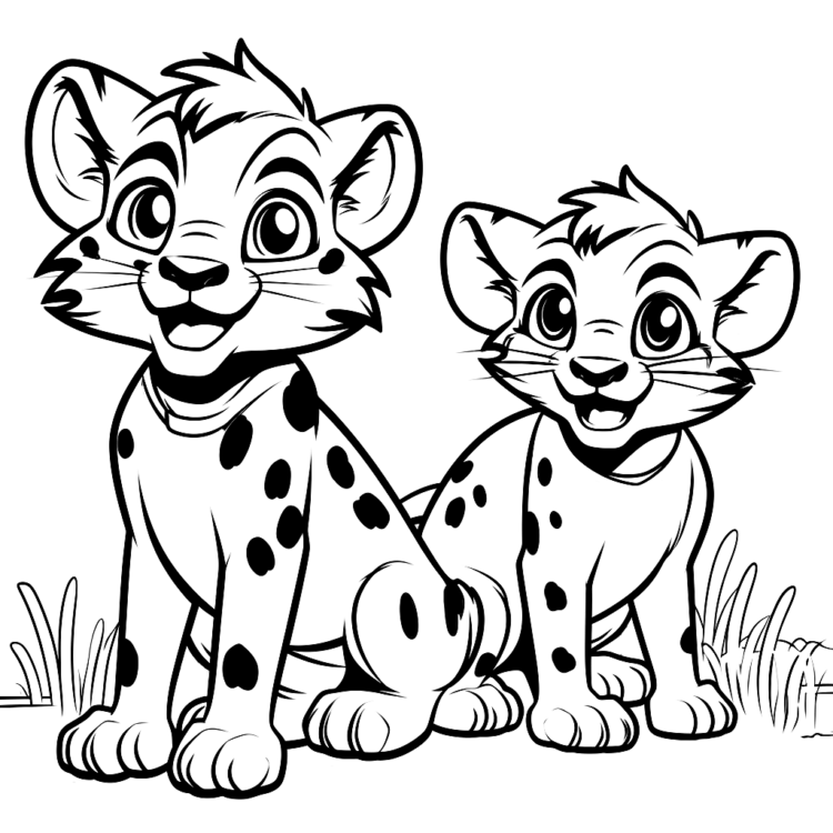 Dibujo para colorear de Manchas de guepardo