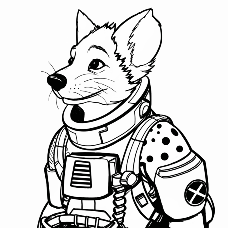 Dibujo para colorear de Hiena punteada