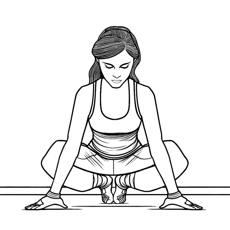 Dibujo para colorear bliss yoga