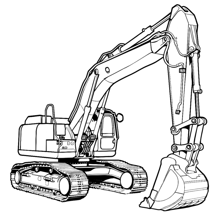 Coloring picture digging power