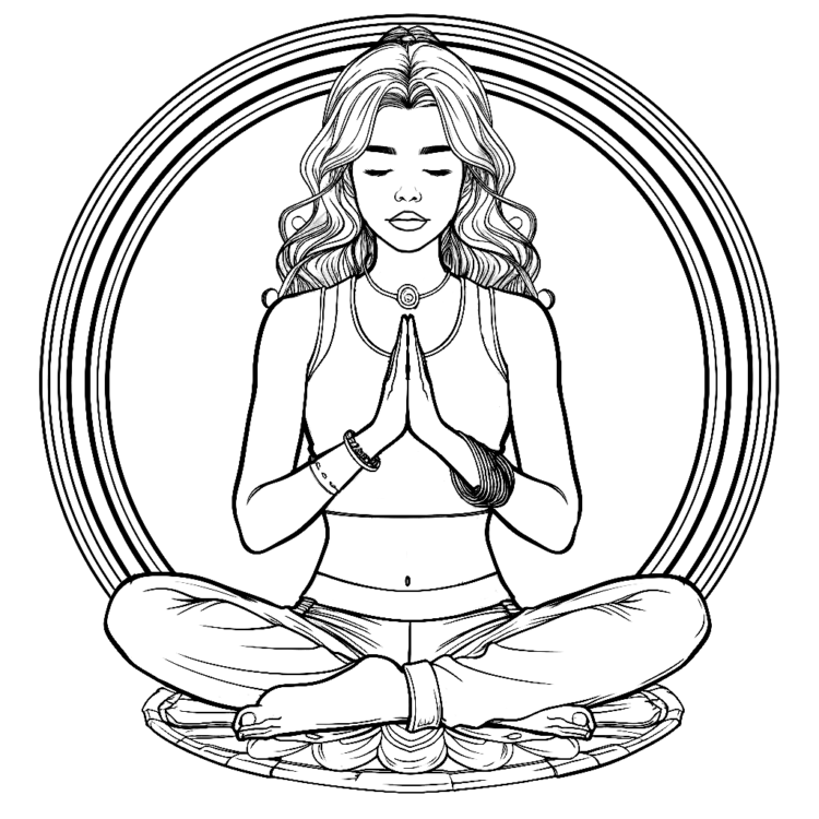 Coloring picture Quiet moments