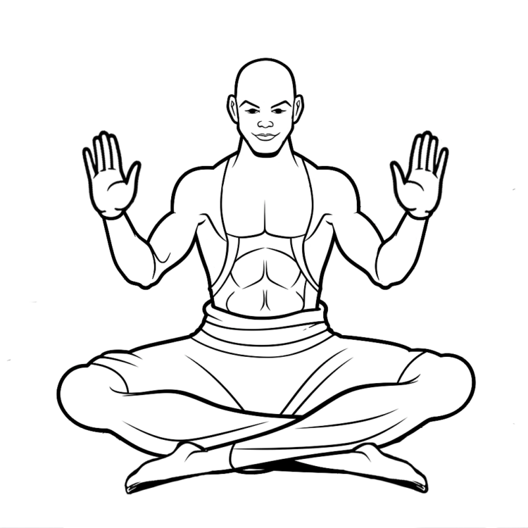 Yoga Ausmalbilder zum Ausdrucken