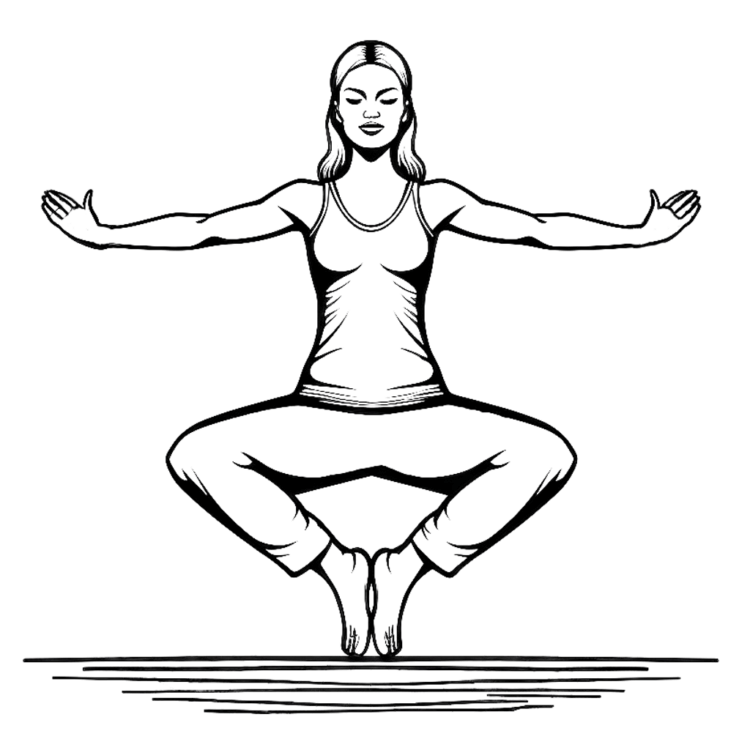 Yoga Malvorlage
