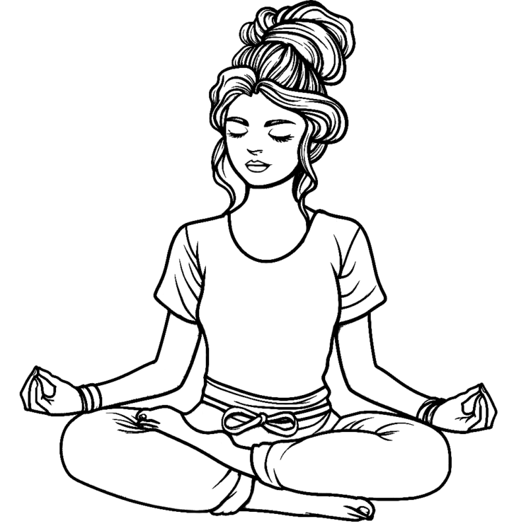 Yoga Malvorlagen