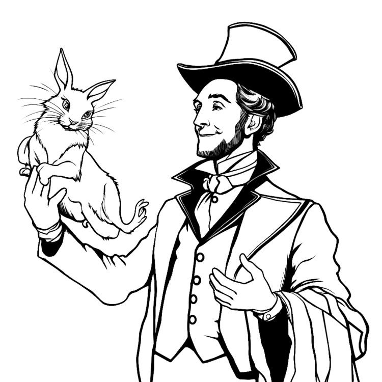 Coloring picture Fantastic Wizard