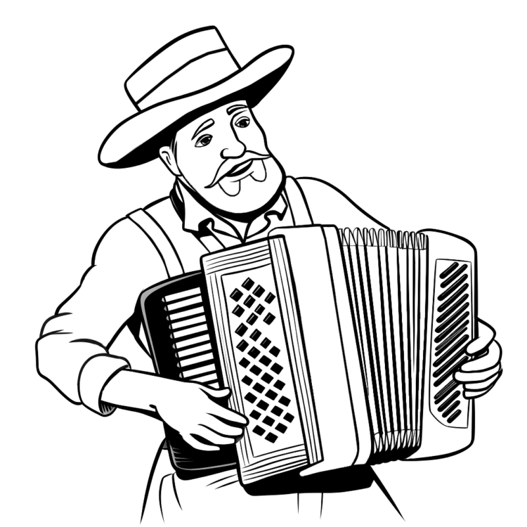 Coloring picture Musical harmony