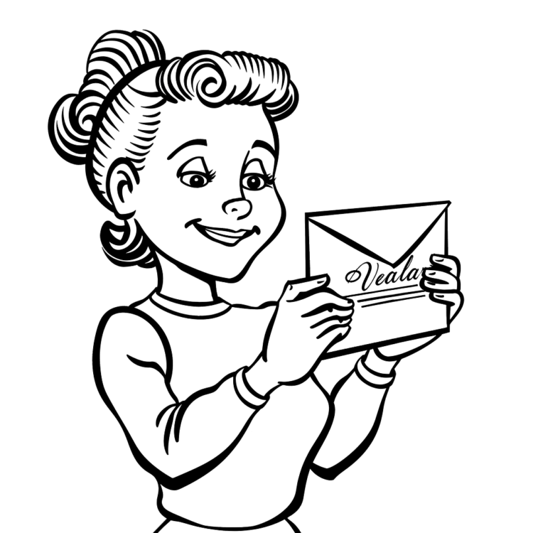 Coloring picture New Year's wishes