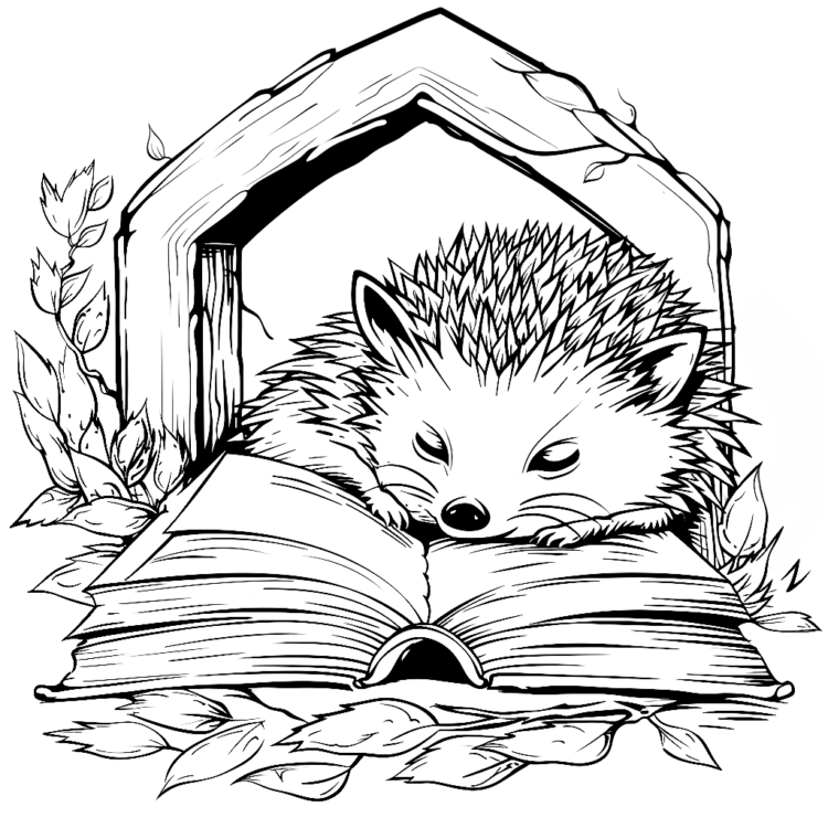 Ausmalbild Sanfter Igel