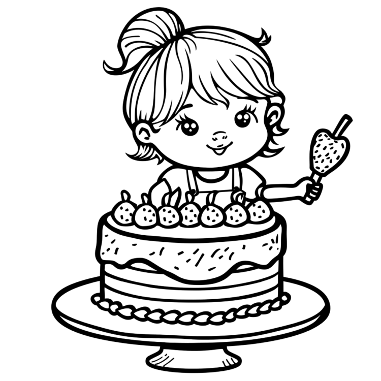 Coloring picture sweet treats