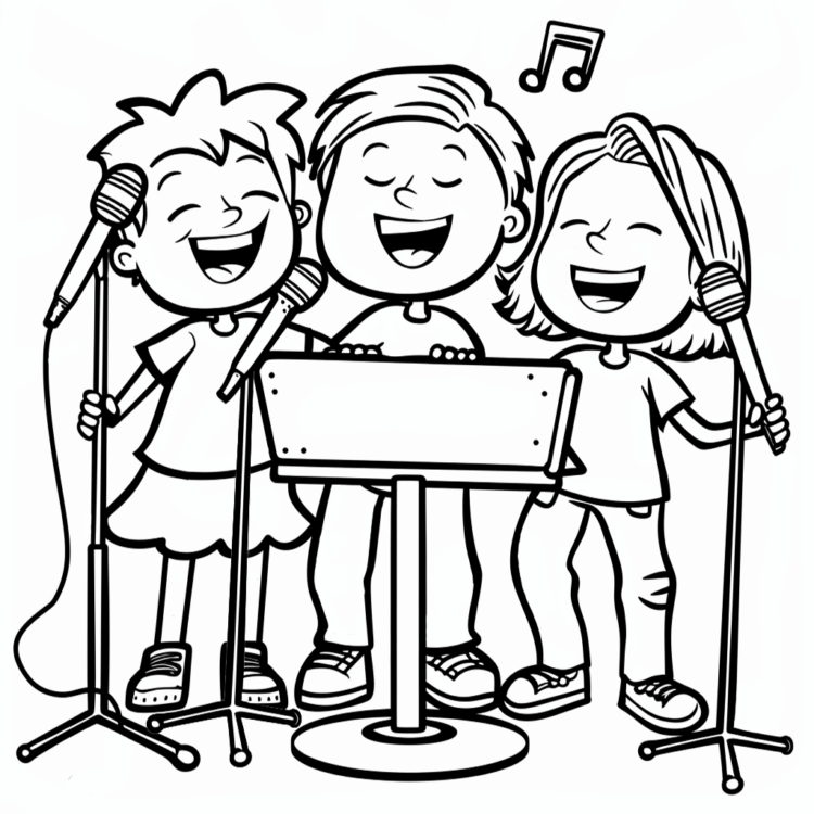 Malvorlage Musik