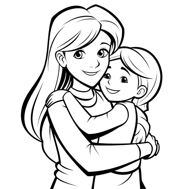 Mother's Day coloring page