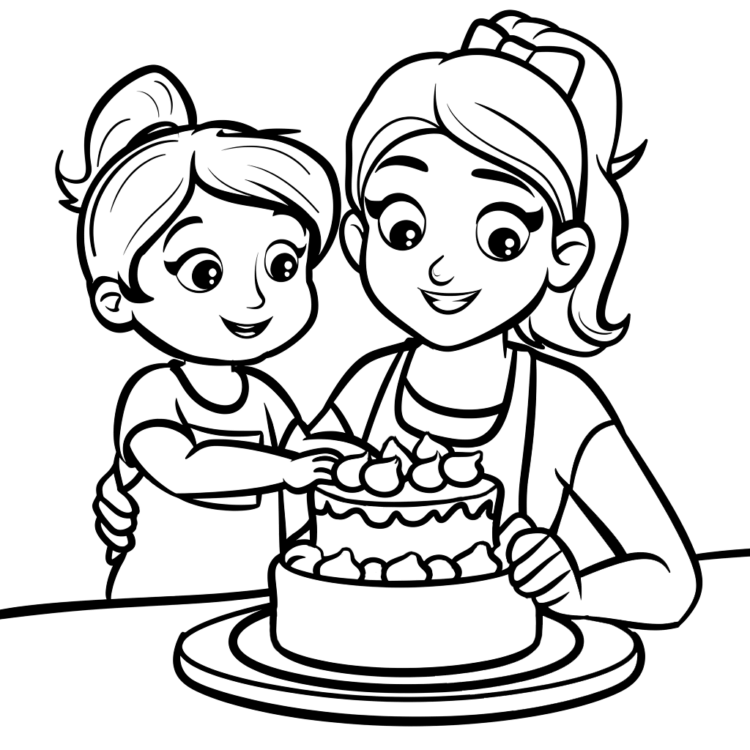 Mother's Day coloring pages