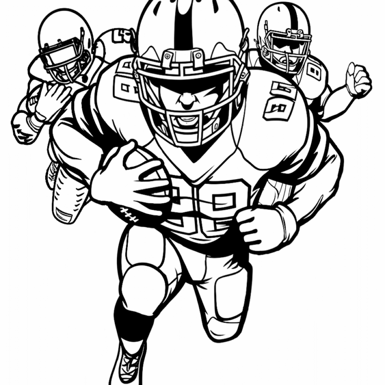 Ausmalbild American Football