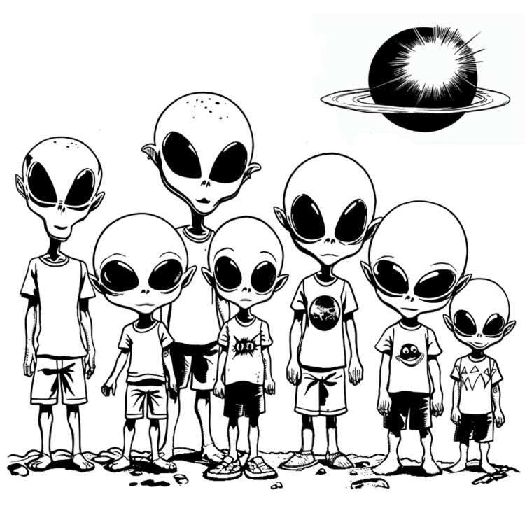 Dibujos para colorear de extraterrestres