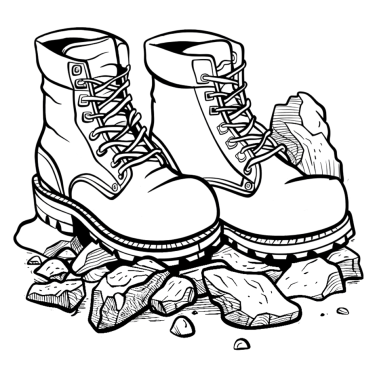 Dibujo para colorear Zapatos increíbles