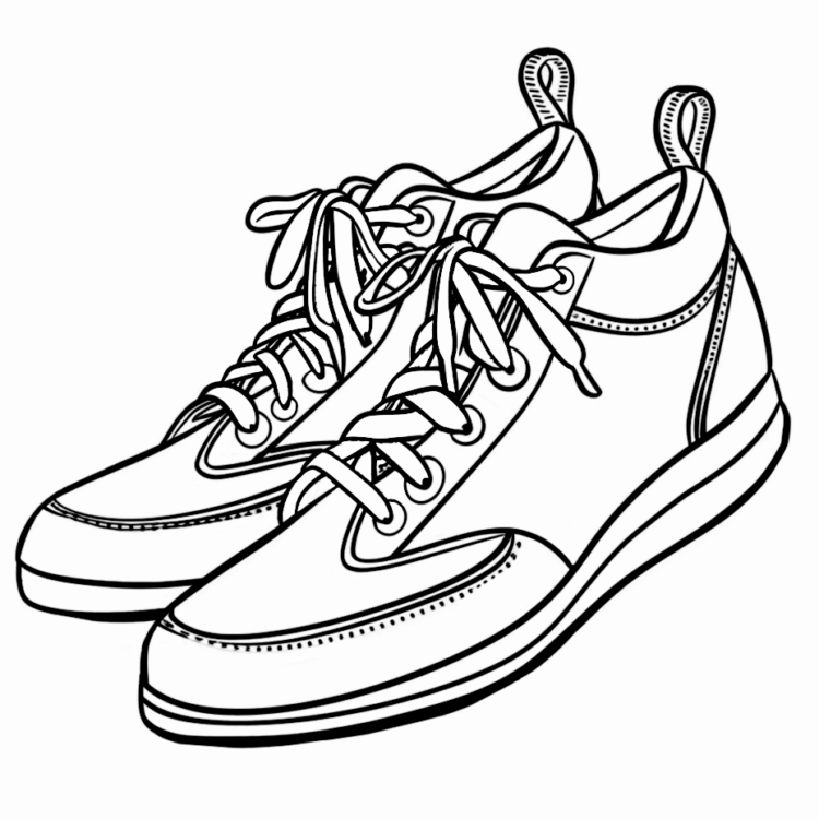 Dibujo para colorear Zapatos cómodos