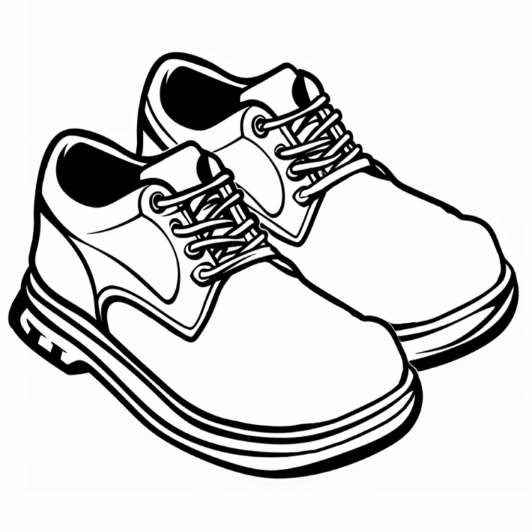 Coloring picture New shoes