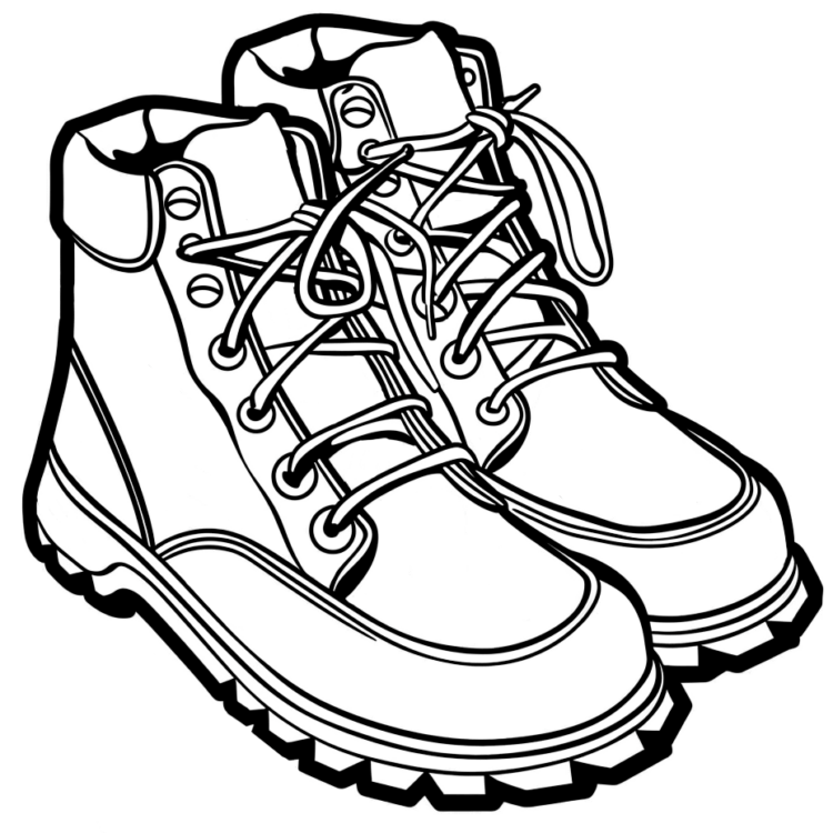 Ausmalbild Schöne Schuhe
