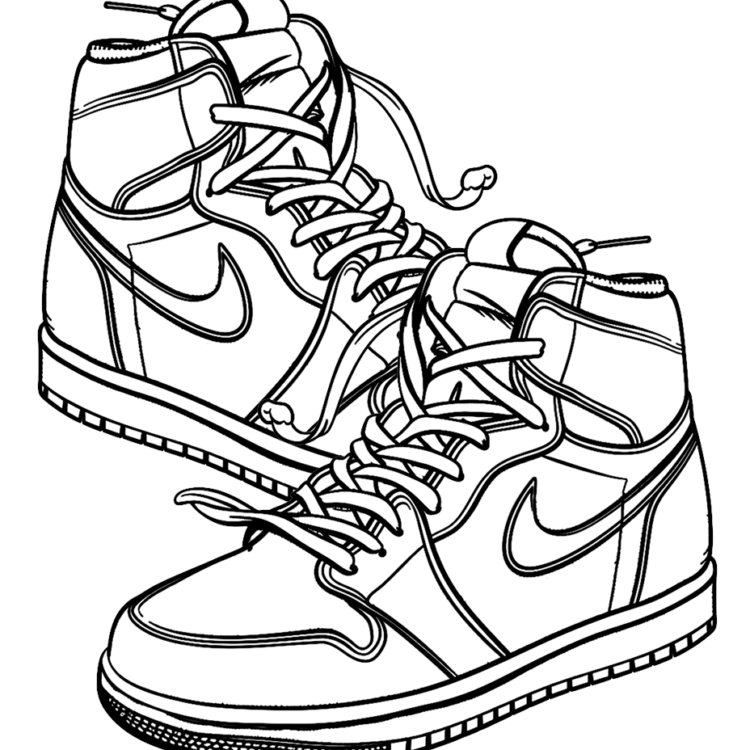 Ausmalbild Schuh