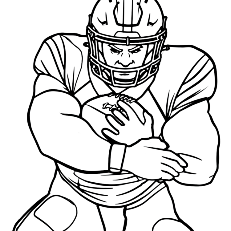 Dibujo para colorear futbolista superestrella