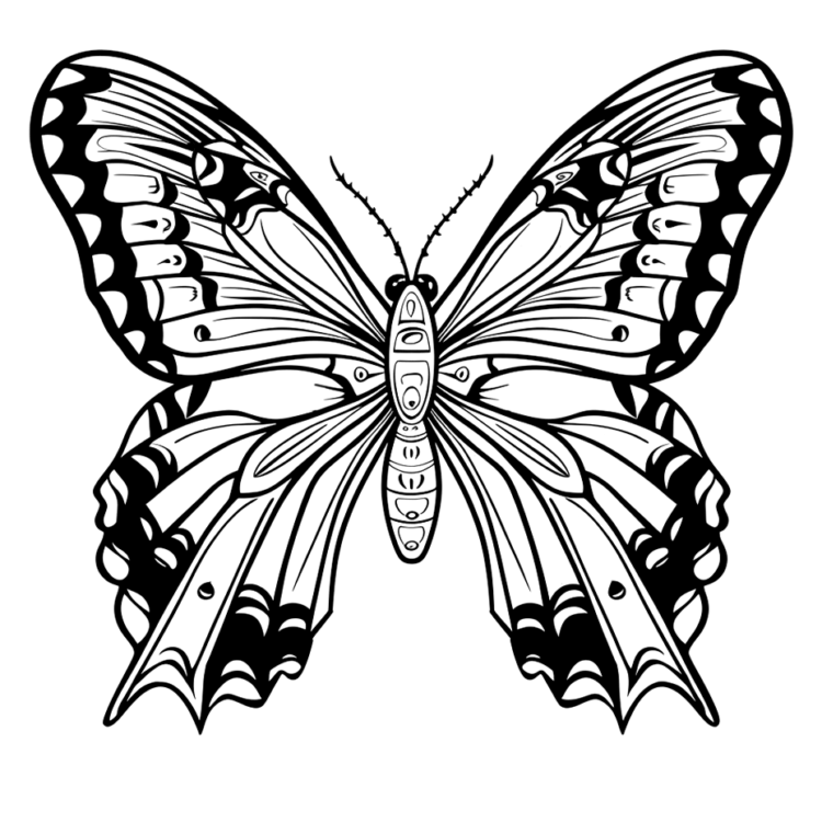 Plantilla mariposa