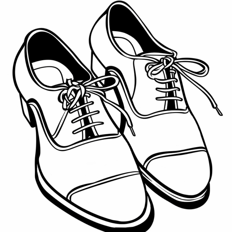 Schuhe Malvorlage