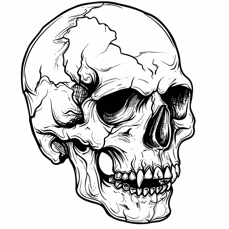 Draw a skull