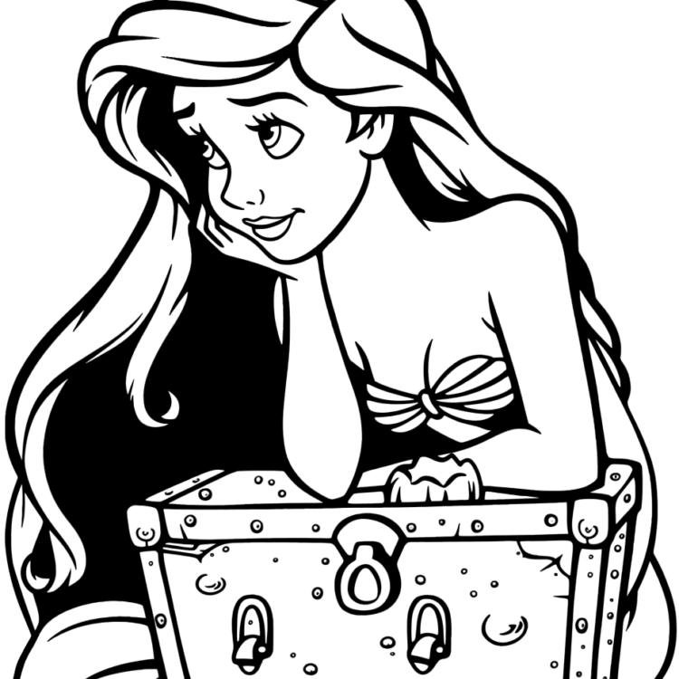 Dibujo para colorear de Ariel