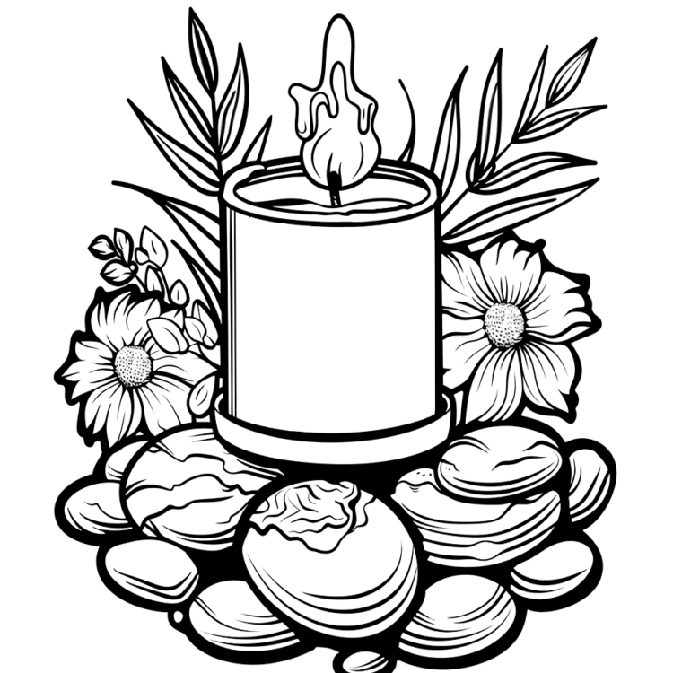 Vela para colorear