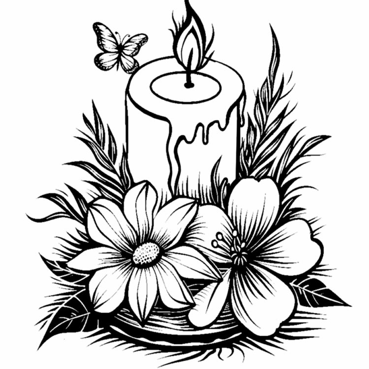 Dibujo para colorear Vela alegre