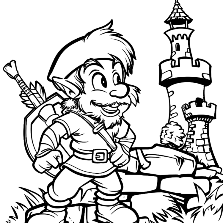 Heroic Robin Hood coloring page