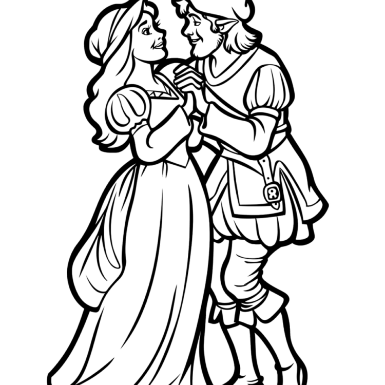 Coloring picture Loyal Robin Hood