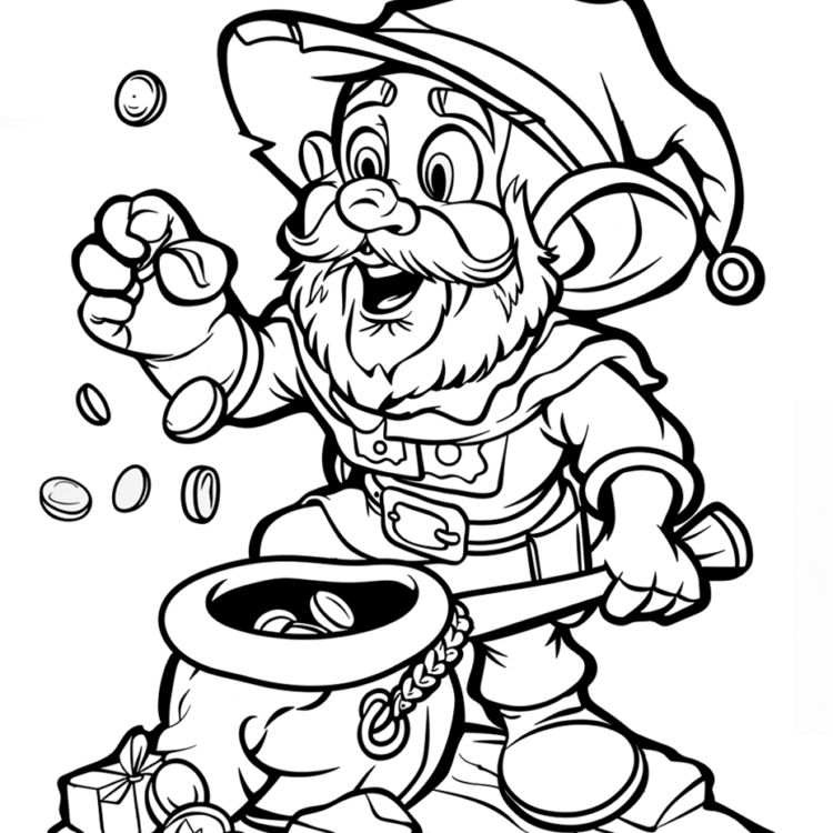 Ausmalbild Mutiger Robin Hood