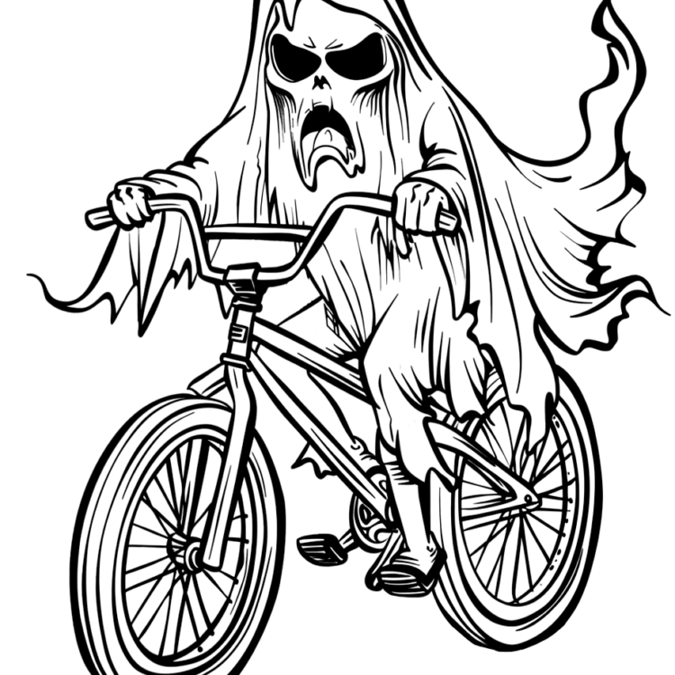 Phantom ghost coloring page